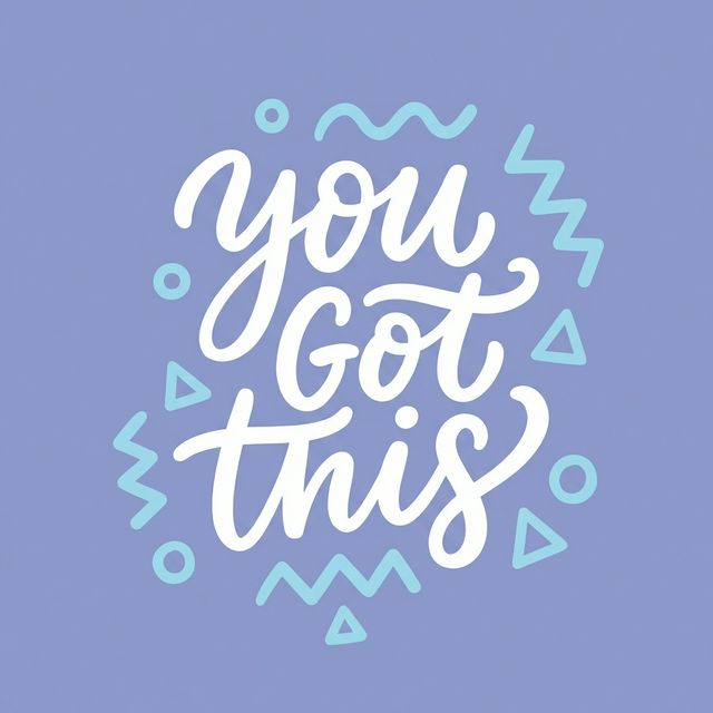 You got this